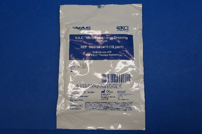 VAC M6275034 White Foam Large Dressing (x) ~ Pack of 10